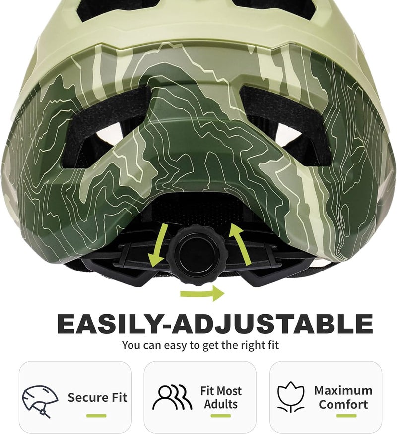 BATFOX Bike Helmet,Mountain Bike Helmet Helmets for Men Women Adults Youth - Image 3